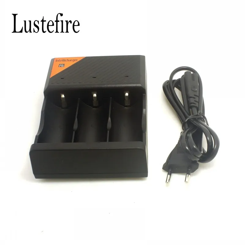 Зарядное устройство LusteFire F6 Intelli 110 240 В для литий ионных аккумуляторов 32650 26650