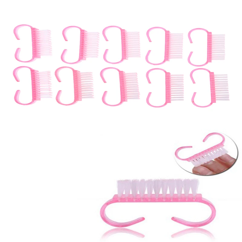 10 шт в упаковке новая очистки маникюрных инструментов инструмент кисточка для