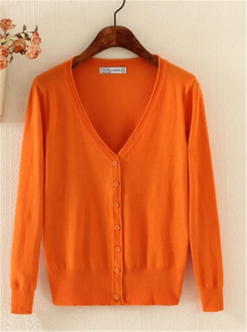 2016 новое поступление женская одежда свитер карамельного цвета вязаный кардиган