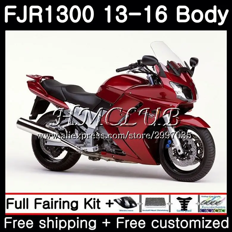 Комплект для YAMAHA FJR1300A комплект FJR 1300 2013 2014 2015 2016 12hc 0 FJR1300 A 13 14 15 16 обтекатель с
