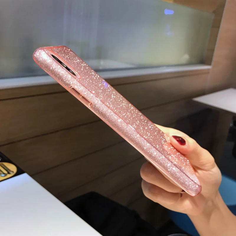 Роскошный блестящий Блестящий Мягкий чехол со звездами для iphone Xs Max, Силиконовый противоударный чехол для iphone XR 11 Pro Max, чехол для девочек