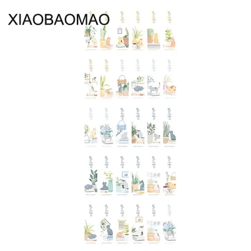 Модная распродажа закладки 30 шт./упак. для кошки в книжной закладке бумажные животные Рекламные Подарочные канцелярские пленки