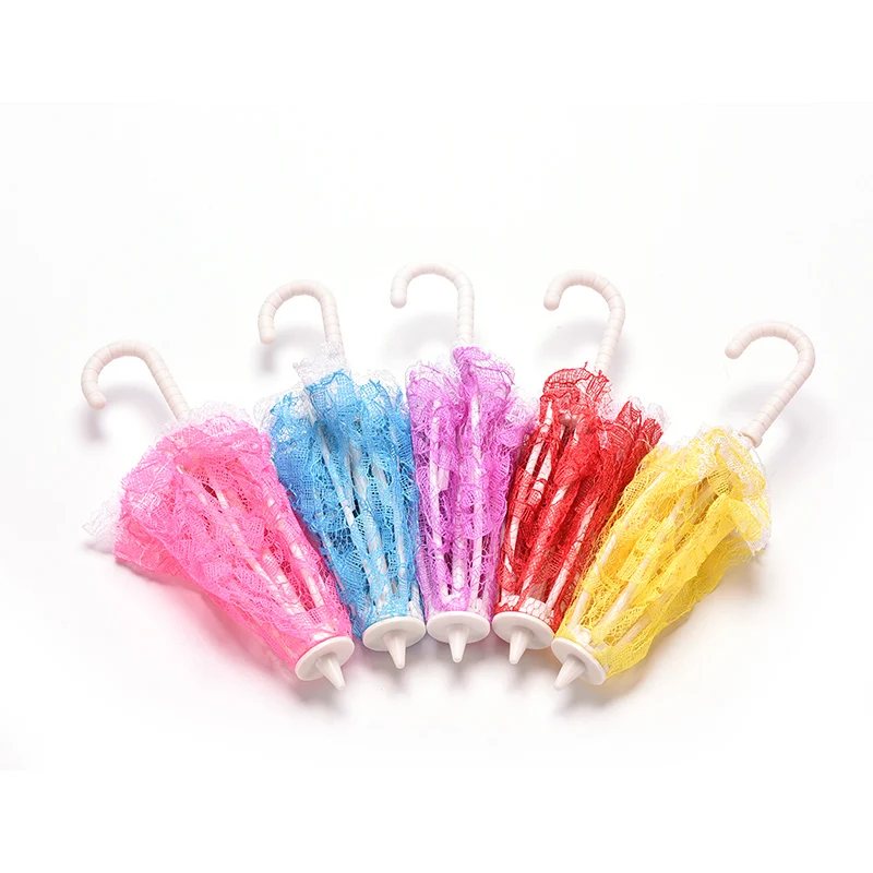 1 шт. зонт для куклы пластиковое кружево | Игрушки и хобби