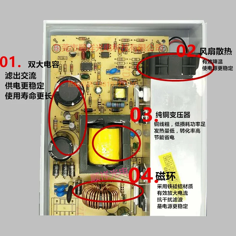 12v400W источник питания с защитой от дождя 400W12v33a светящаяся персональная доска