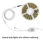 Светодиодный разъем кабель-удлинитель шнура провода 30 см 1 м 5 м 4 PIN 5 PIN + кабель со штыревыми соединителями на обоих концах для подключения иглы для SMD 5050 3528 rgbRGBW светодиодный полосы светильник
