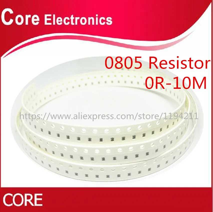 5000 шт. 0805 SMD 1/4 Вт 0R ~ 10 м чип резистор 0 10R 100R 220R 330R 470R 1K 4 7 K 10K 47K 100K 100 330 470 ohm|Резисторы| |