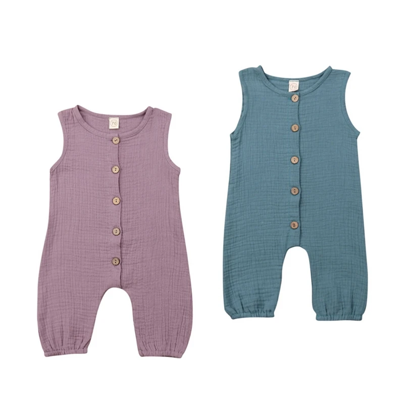 

Newborn Toddler Girls Buttons Romper Outfit Playsuit Jumpsuit Kids Baby Girl Boy Summer Rompers Jumpsuit Clothes Overalls Tops