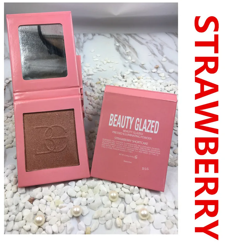 5 Одинарный Хайлайтер для макияжа блестки светящийся набор Iluminador Bronzer Контурирование пудрой Палетка хайлайтеров матовый цвет - Цвет: 5