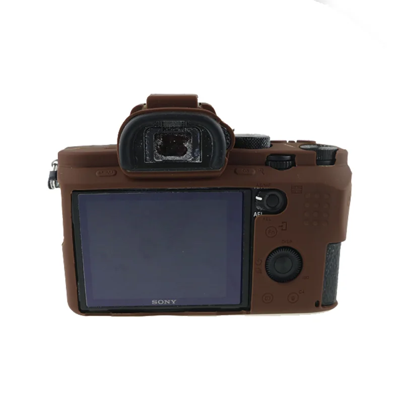 coffee Мягкий силиконовый чехол для камеры sony A7R II A7 II A7R Mark 2 A7S2 резиновый защитный чехол - Цвет: coffee