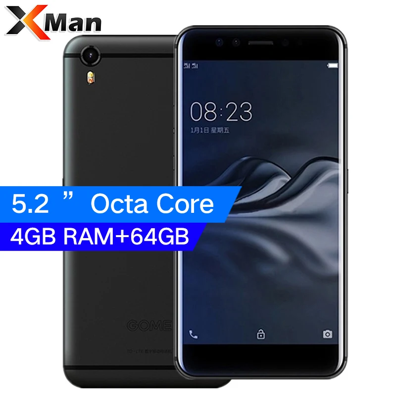 Оригинальный мобильный телефон Gome K1 5 2 дюймов 1080 P 4 Гб ОЗУ 64 ГБ/128 ПЗУ MTK7 3 ГГц