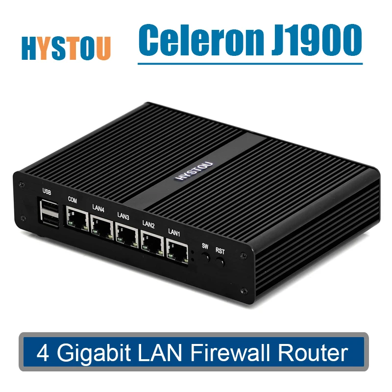 Мини ПК j1900 тонкий клиент intel nuc 4 порта lan маршрутизатор компьютер pfsense vpn сервер