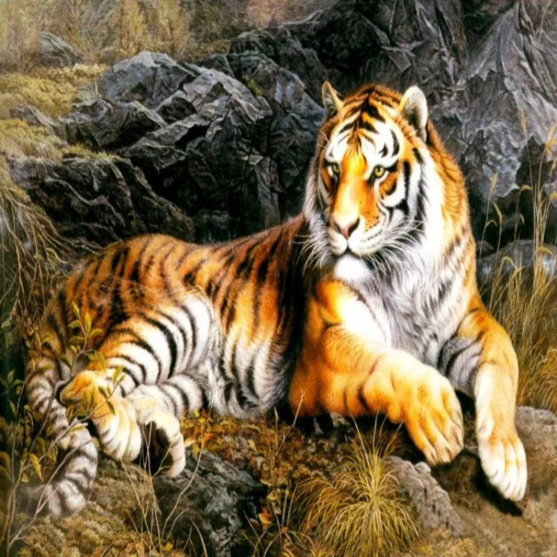 Beibehang Custom tiger photo wallpaper abstract art background 3d living room large for walls 3 d | Обустройство дома