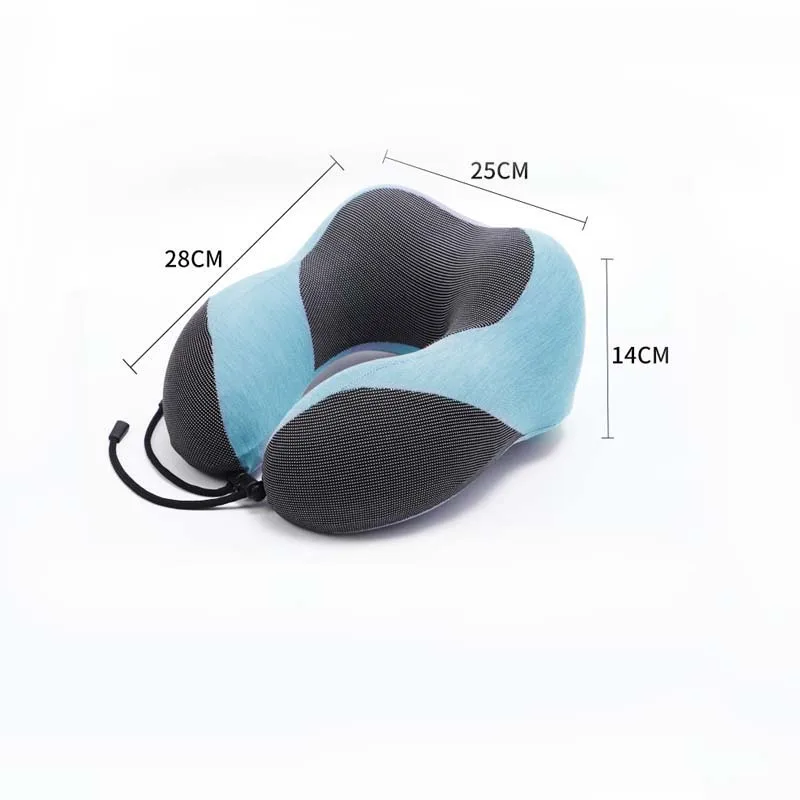 Memory Foam U-Shape Neck Pillows Soft Slow Rebound Space Travel Pillow Solid Neck Cervical Healthcare Bedding