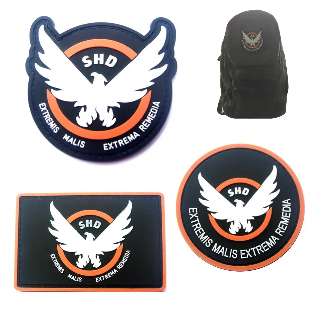 Патчи из ПВХ для дивизиона SHD Wings Out значки с тремя стилями игры в страйкбол