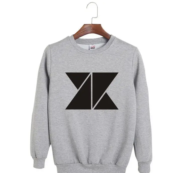 

Kpop knk big logo printing o neck pullover sweatshirt unisex loose hoodie for spring autumn fashion hoodies