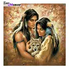 Алмазная вышивка, Индийская пара, картина-мозаика, алмазная живопись, волк, стразы, наборы для вышивки крестом ASF539