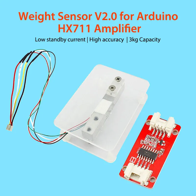 Elecrow New Updated Weight Sensor V2.0 Load Cell DIY Electronic Scales Weight for Arduino HX711 Amplifier Low Standby Current