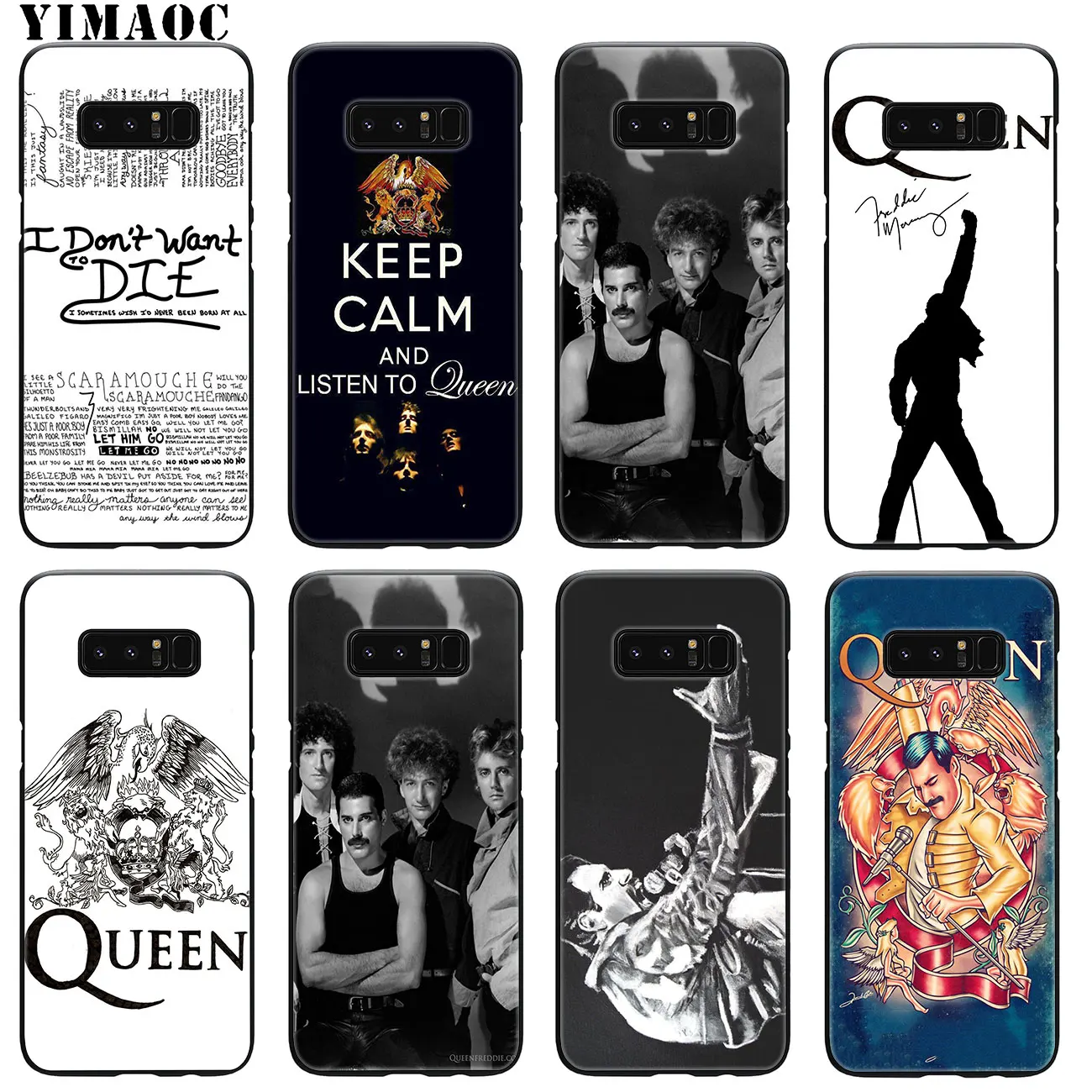 Мягкий силиконовый чехол YIMAOC Queen Rock Group для Samsung Galaxy A6 A9 A8 A7 2018 A3 A5 2016 2017 Note 9 8 10 Plus