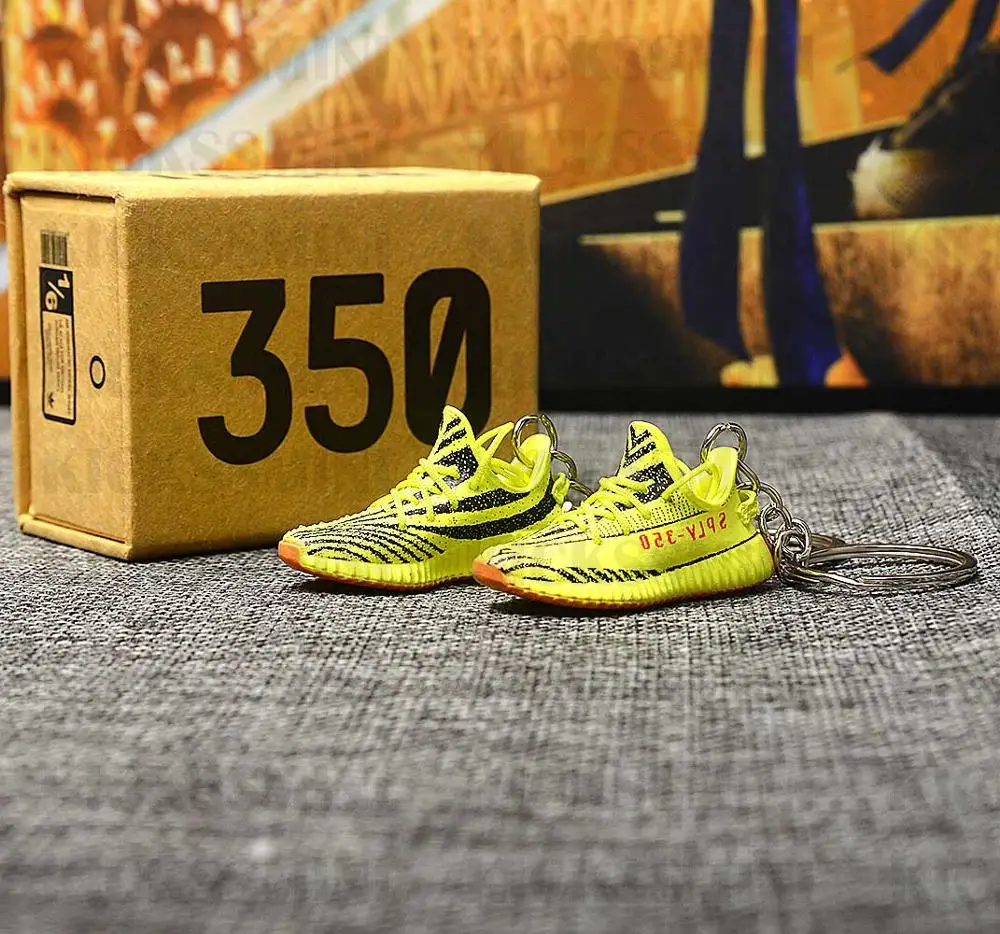 sk047-13 a shoe Дропшиппинг 350 желтый тапки брелки 1/6 масштаб 3D Мини тапки Джордан брелок Кукла аксессуар - Цвет: sk047-13 a shoe