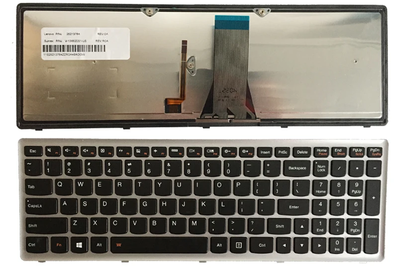 Новая клавиатура для ноутбука lenovo IdeaPad G500S G505S G510S S500 Z510 Flex 15 Z505 Клавиатура США раскладка с подсветкой