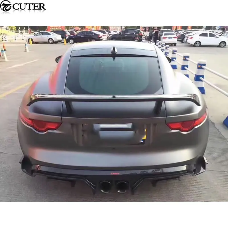 F TYPE комплект кузова автомобиля углеродное волокно задний багажник спойлер крыло