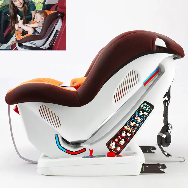 Детское автокресло трансформер ISOfix с пятью точками портативный складной