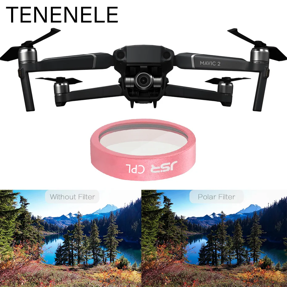 TENENELE Дрон камера фильтр ND 8 16 фильтры для DJI Mavic 2 зум поляризационный/Полярная Звезда 6 фильтр для дрона аксессуары для Mavic2 Zoom