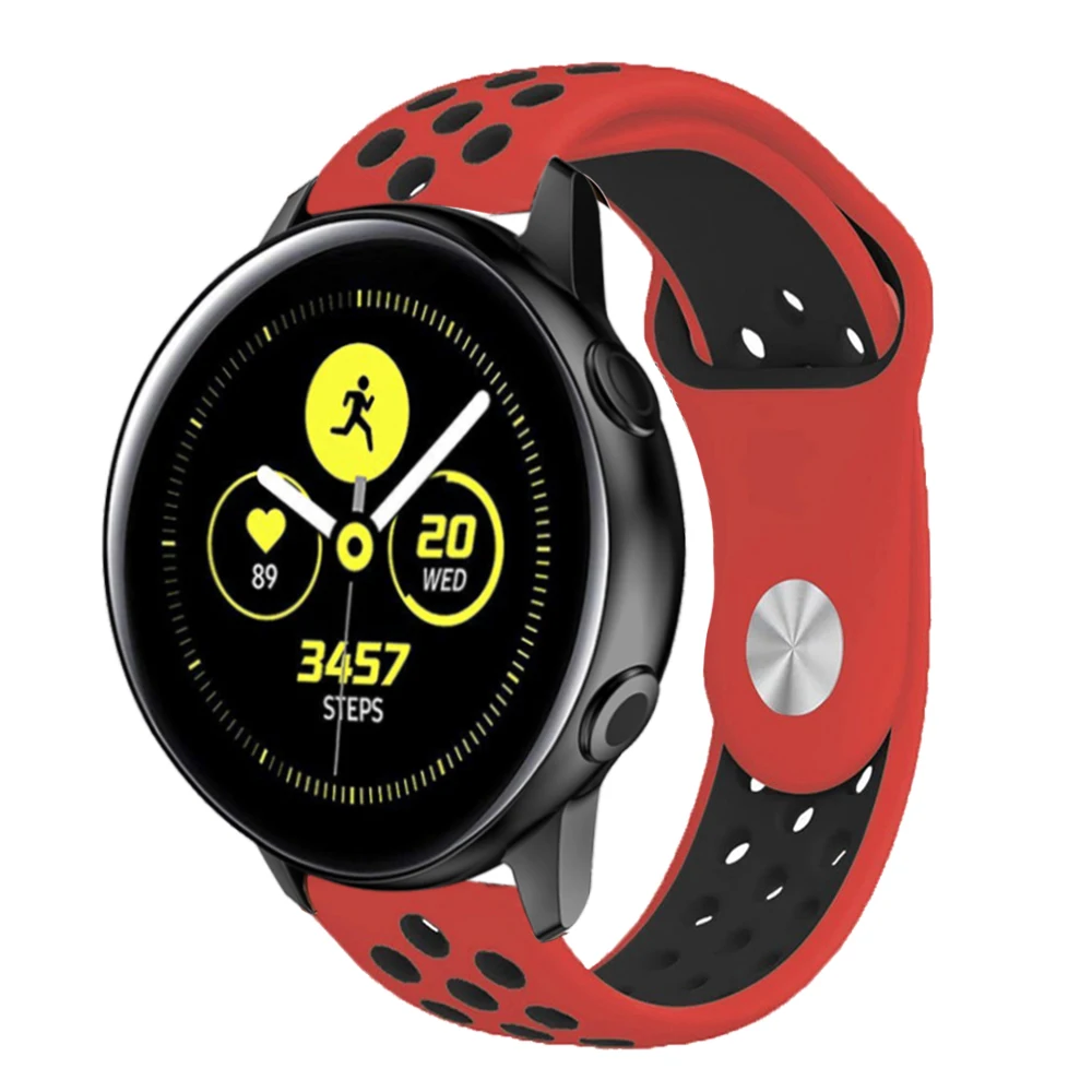 Uienie 20 мм ремешок для часов Samsung Galaxy Watch Active 2 Смарт часы силиконовый вида цветов