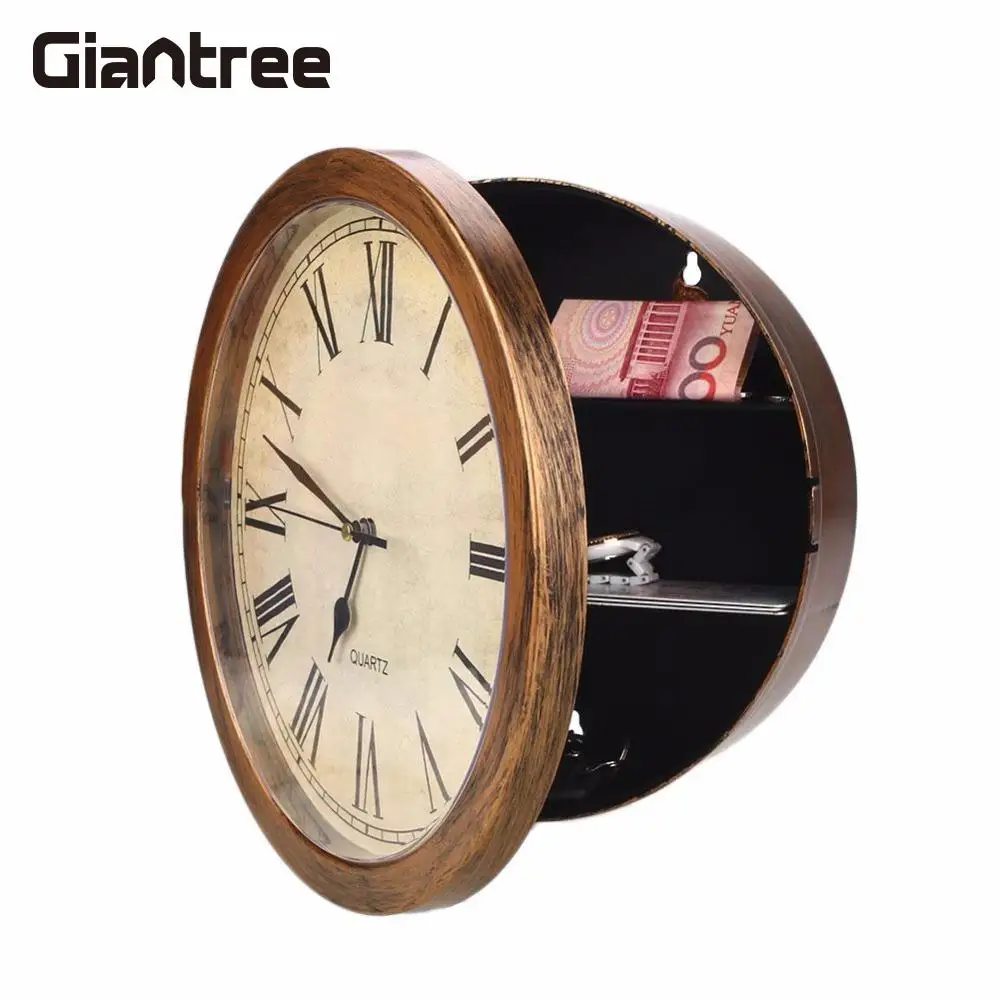 Giantree Golden Secret настенные часы, безопасные ювелирные изделия, настенный подвесной ключ, контейнер для хранения денег, сейф, страховка