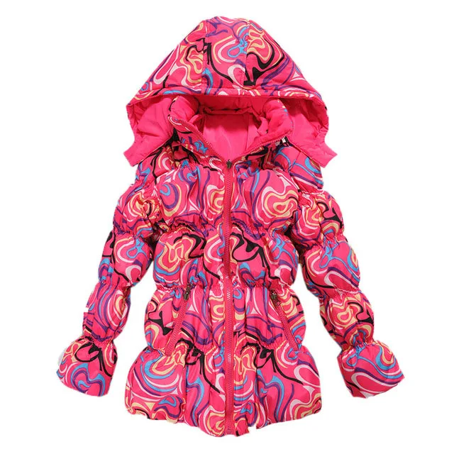 2017 зимняя куртка для девочек Хлопковое Стеганое пальто Двусторонняя одежда