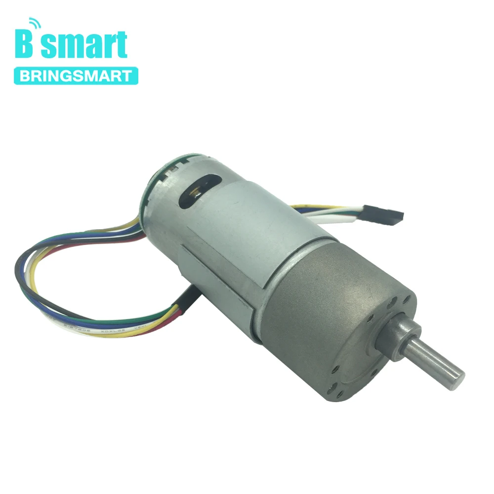 Bringsmart JGB37 555B двигатель кодировщика редуктора постоянного тока 12 Вольт коробка