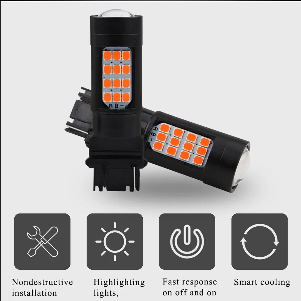1 шт. автомобильный Стайлинг красный белый желтый 3156 2835 42SMD светодиодный сигнал