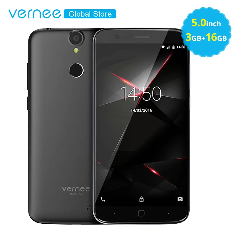 Vernee Thor 5 &quotHD 4G LTE мобильный телефон MTK6753 Восьмиядерный Android 7 0 сотовые телефоны 3G RAM