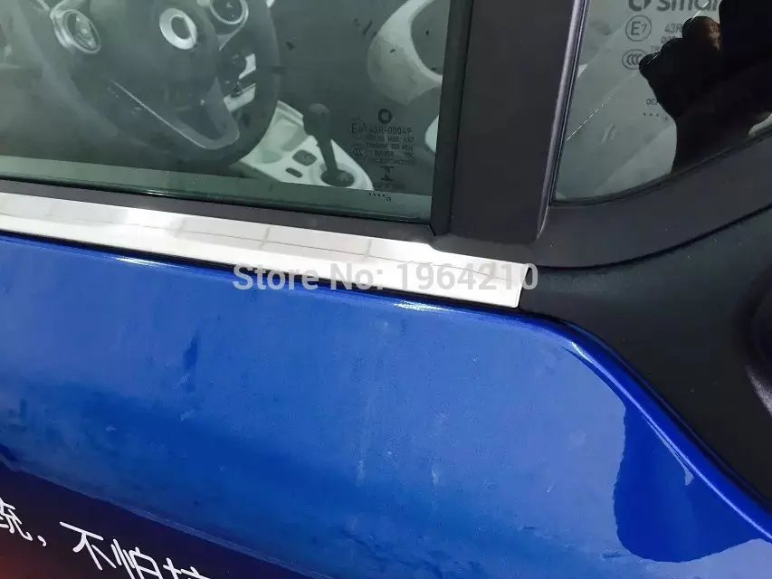 Для Merced-Benz Smart 453 2015-2018 ABS Хромированная Боковая дверь корпус молдинг лайнер