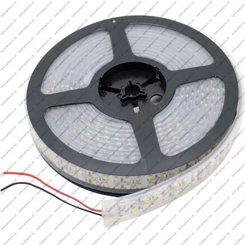 DC12 в 5 м/рулон 1200 светодиодный s 3528SMD 240 светодиодный/м двухрядный гибкий IP65
