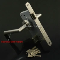 wholesale 10sets european mortise door locks 7250 7255 lock body repair parts with lock cylinderkeys and handles