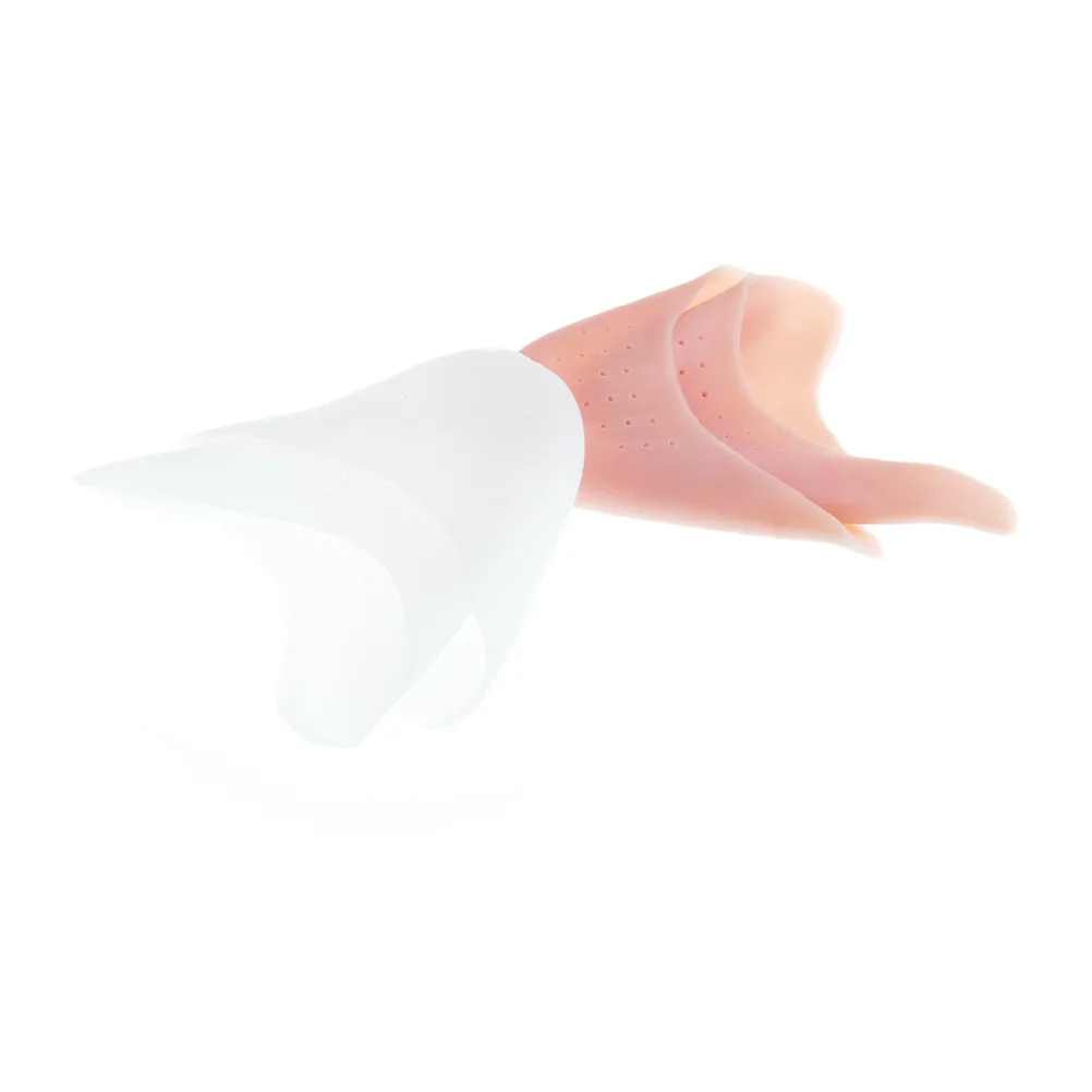 

1 pair = 2piece On Sale Silicone Gel Toe Breathable Soft Ballet Pointe Dance Shoes Pads Foot Care Protector 2colors,white,skin