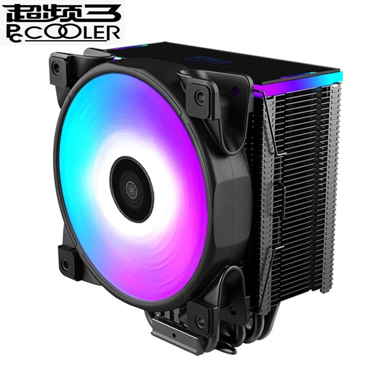 Pccooler 5 Heatpipe cpu кулер RGB 5V 3pin 12 см вентилятор для Intel 1366 AMD AM4 AM3 радиатор охлаждения процессора 120 мм тихий вентилятор для ПК