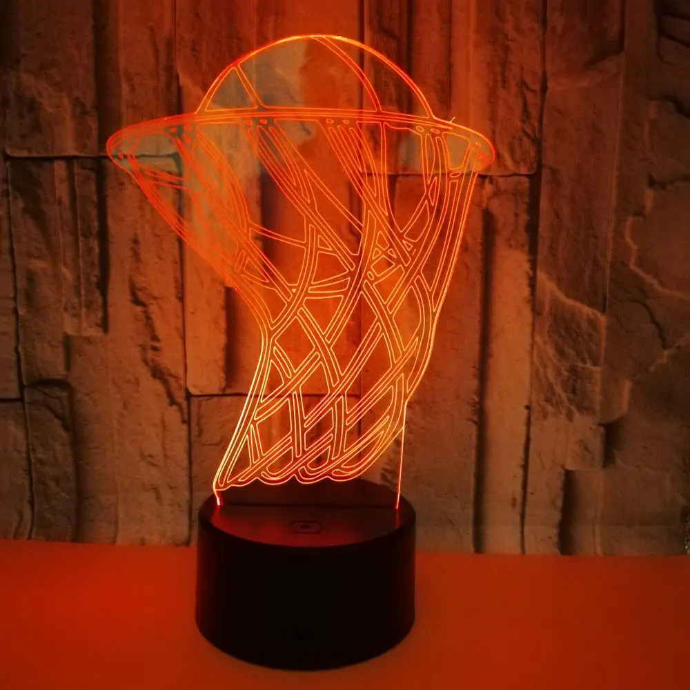 Basketball 3D LED Desk Table Lamp Home Party Decor 7 Colors Changing Night Light Bedside Sleep Lighting Children Best Gift | Лампы и