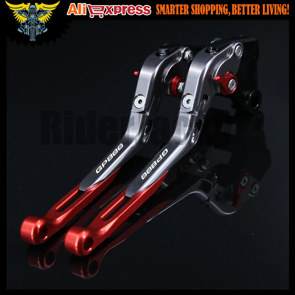 Лазерный логотип красный и Титан ЧПУ Регулируемая Складная Выдвижная мотоциклов