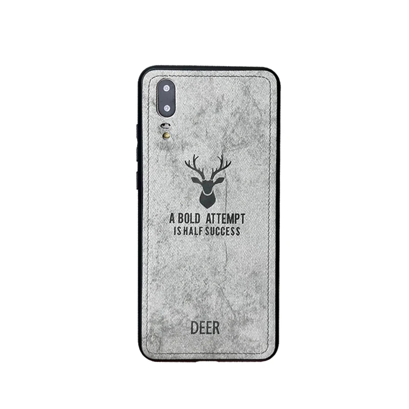 deer gray Чехол для мобильного телефона из ткани с оленем для nokia x6 6,1 plus 7 plus 7 plus nokia 7 plus x7 ретро кожаный чехол из ТПУ - Цвет: deer gray