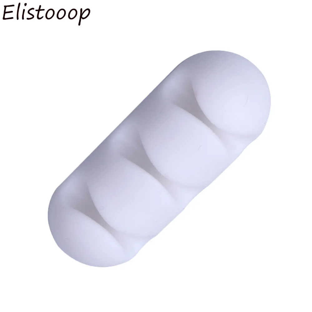 Elistooop 5 шт. органайзер для кабелей наушников проводов силиконовый держатель