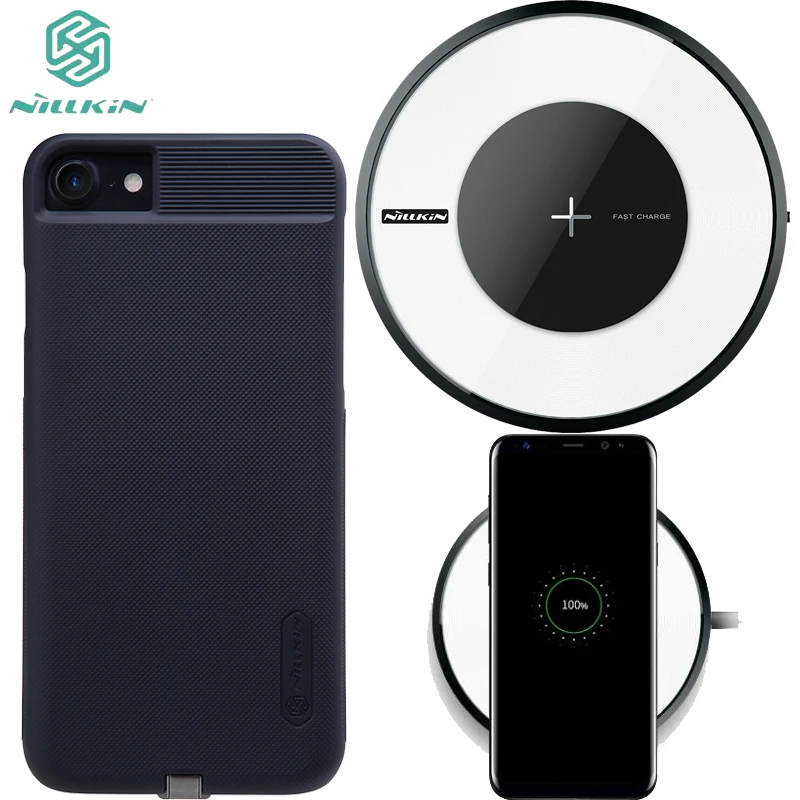 Беспроводной Зарядное устройство приемник крышка для iPhone 7/7 Plus и Nillkin четвёртого