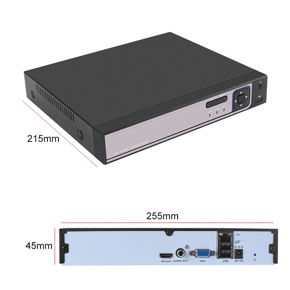 USAFEQLO H.265 H.264 8CH 16CH IP камера NVR охранная система видеонаблюдения P2P ONVIF 4*5MP/8*4 Мп в