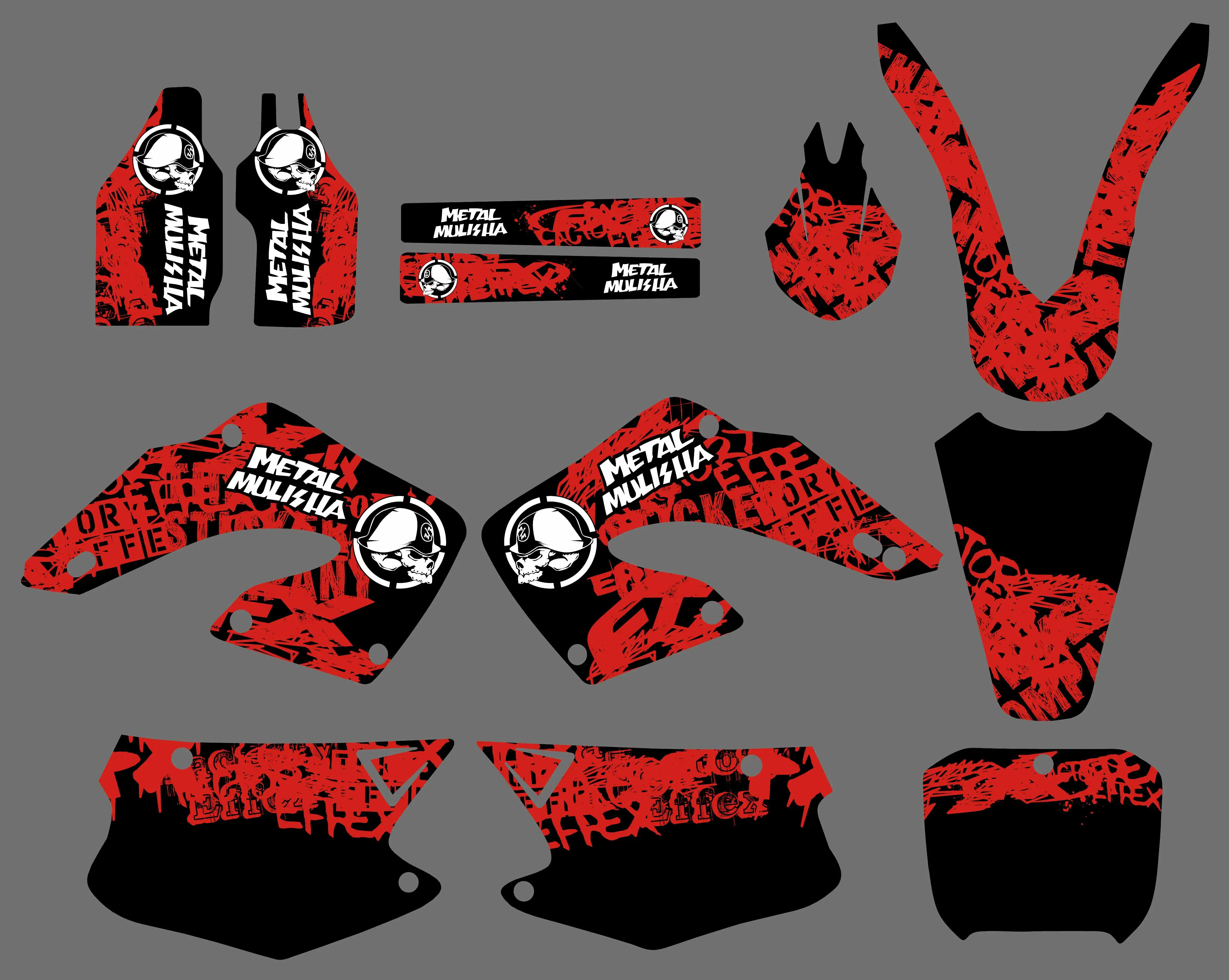 

NEW STYLE TEAM DECALS STICKERS Graphics For Honda CR125R CR250R CR125 CR250 CR 125 250 125R 250R 2000 2001