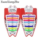 Эластичные Силиконовые шнурки для обуви, 16 шт.лот, специальные шнурки без завязывания, шнурки для обуви для мужчин и женщин, резиновые шнурки для обуви L1