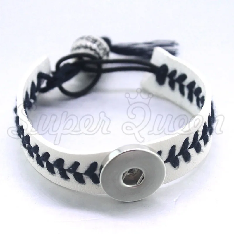 Женский браслет из искусственной кожи с застежкой кнопкой 12/18 мм|button bracelet|snap button