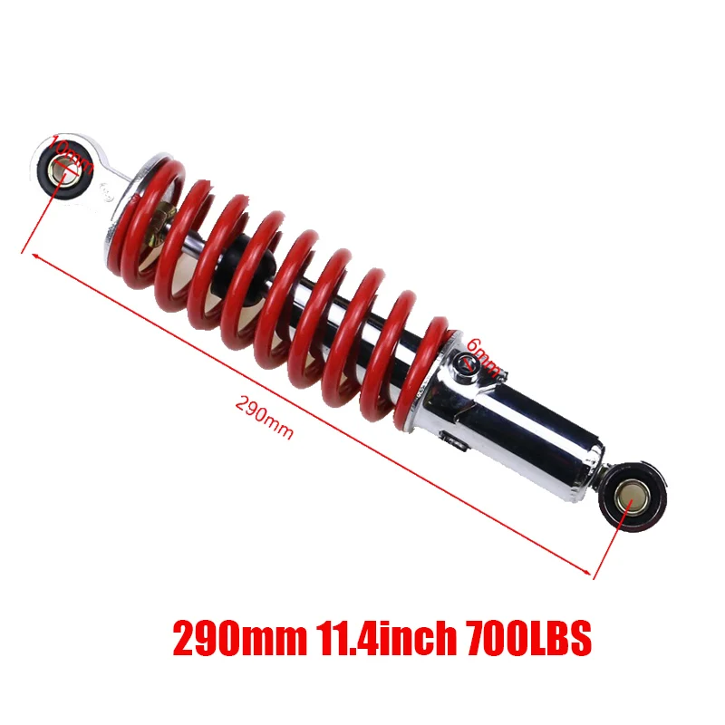 

250/270/290 мм 700 фунтов воздушный амортизатор задняя подвеска для 50-150cc аксессуары для мотоциклов Go Kart ATV багги велосипед не гидравлический