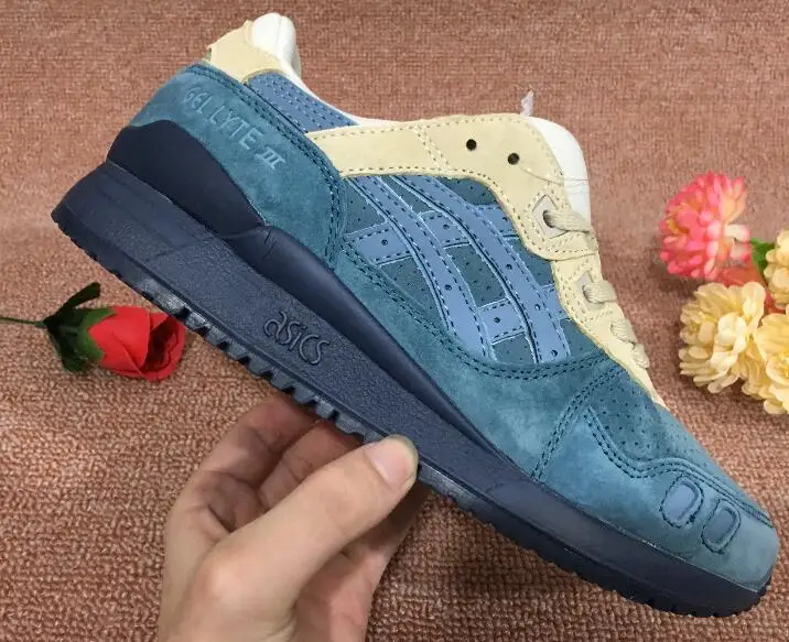 Оригинальные ASICS Ночь еще дышащая Для Мужчин's Обувь для фехтования solefly x GEL Lyte III