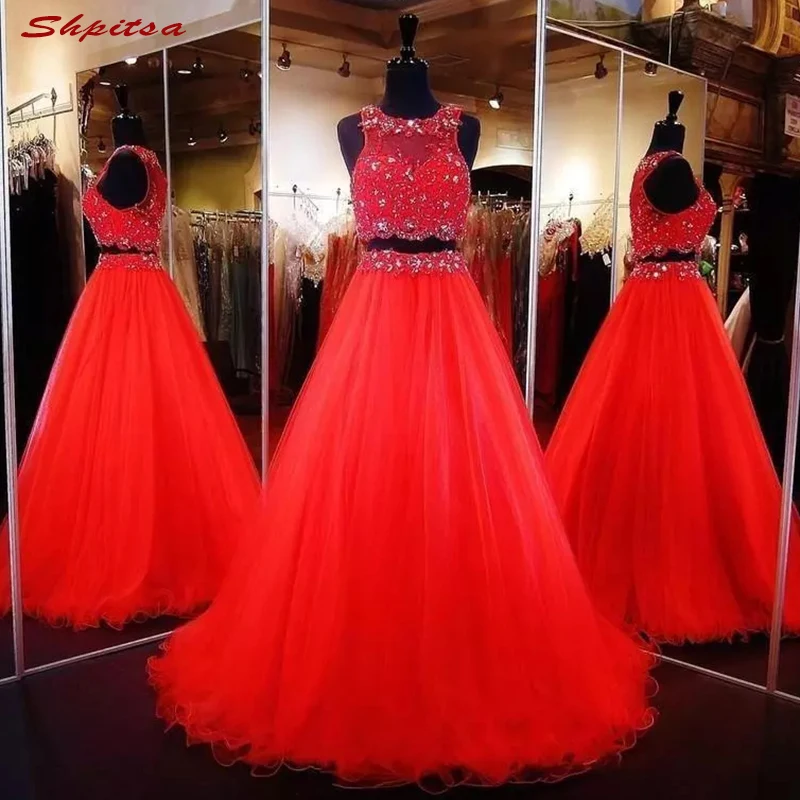 

Red Mother of the Bride Dresses for Wedding Plus Size Evening Prom Groom Dinner Dresses 2018